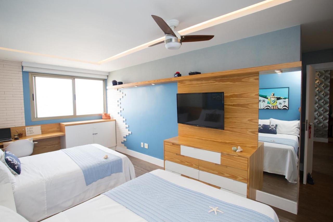 Barra Da Tijuca De Frente Para O Mar - 2 Suites Ate 6 Pessoas Em Camas Rio de Janeiro Ngoại thất bức ảnh